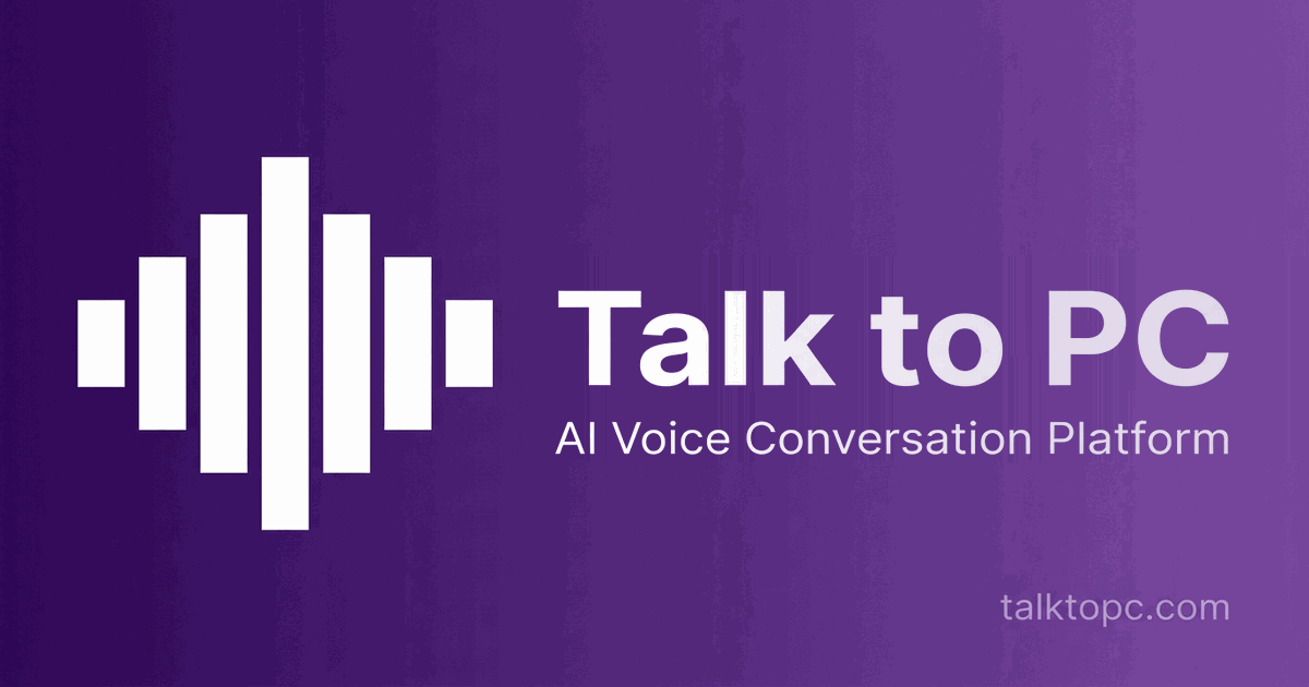 AI Voice Conversation Platform | Talk to PC